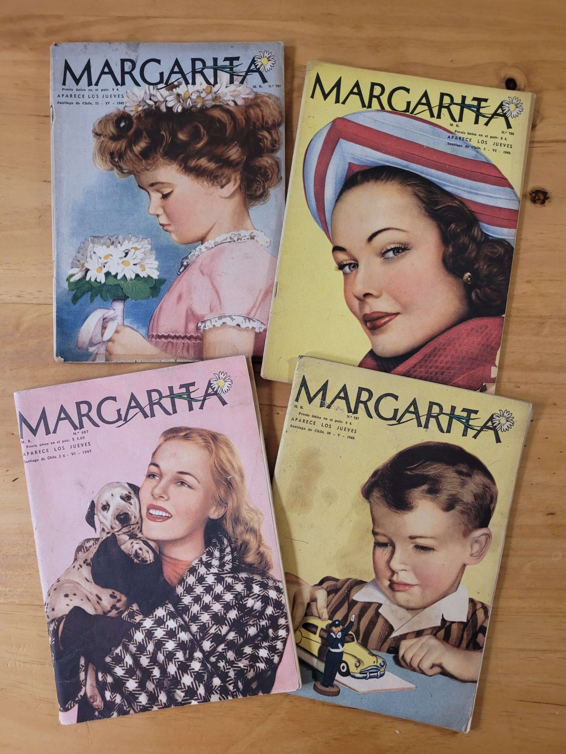 Pack revistas MARGARITA años 40s -Moda y mujer- (x4)