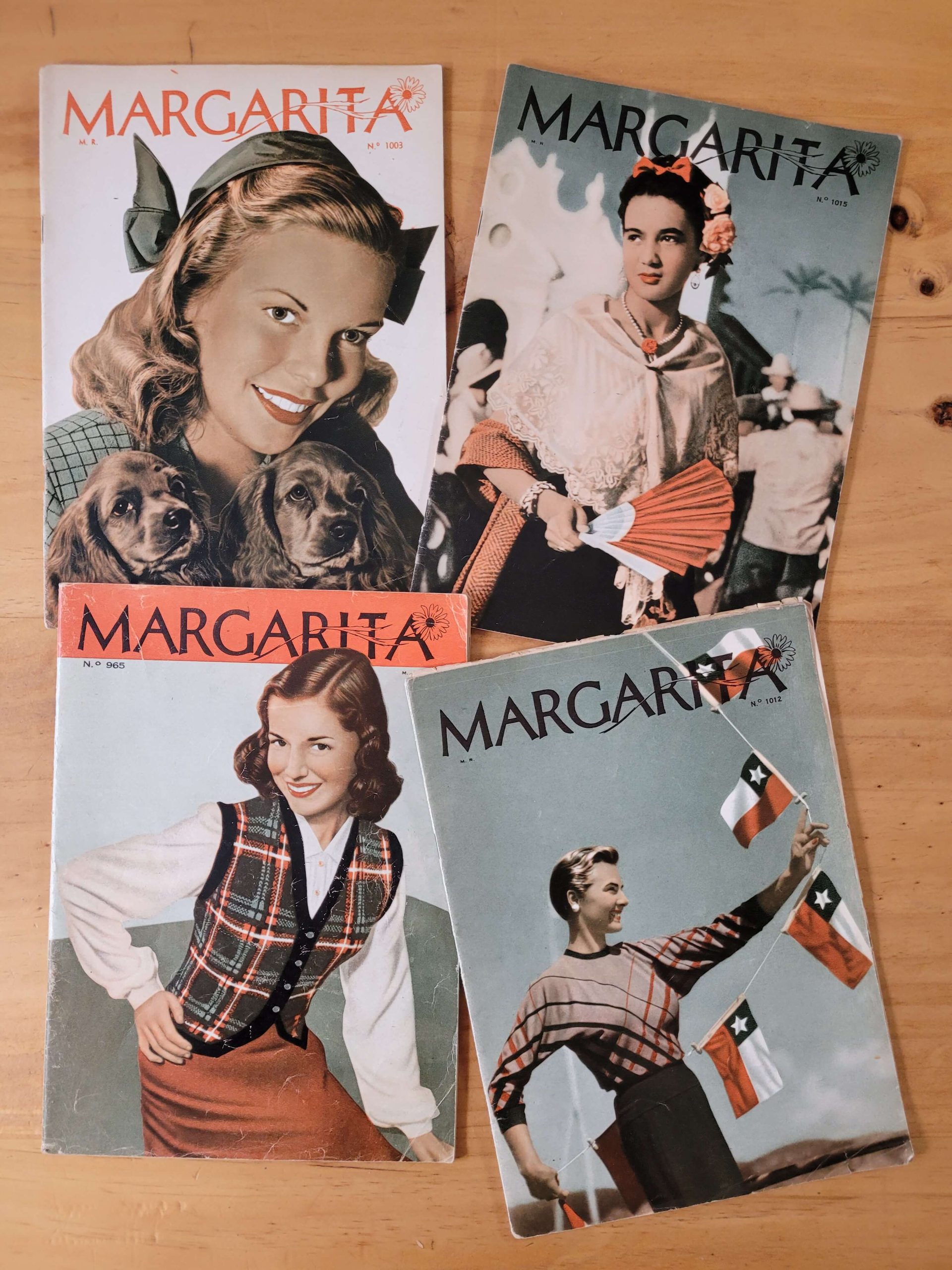 Pack revista Margarita años 50s, (x4)