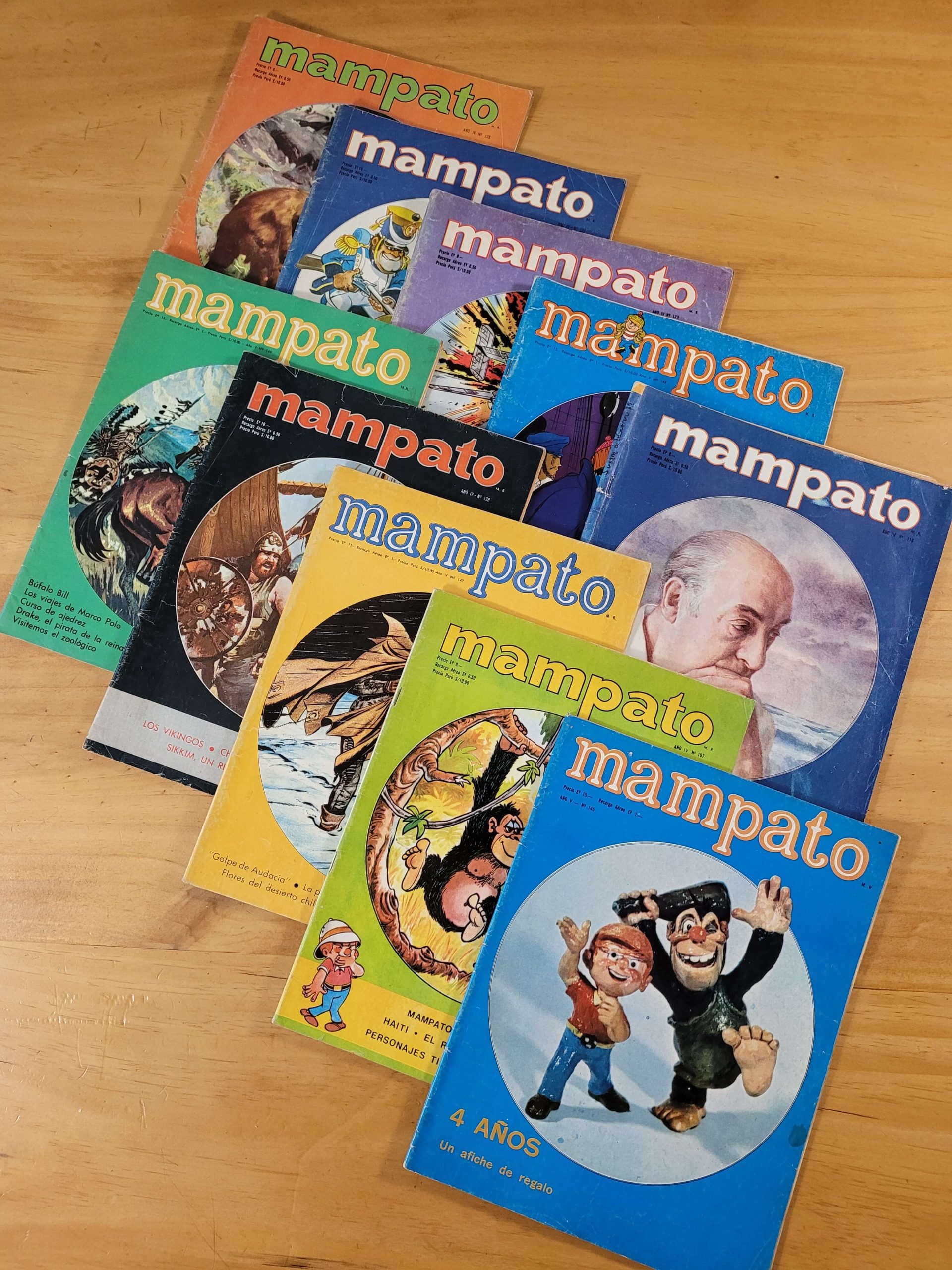 Pack revista Mampato, años 70s (x10)