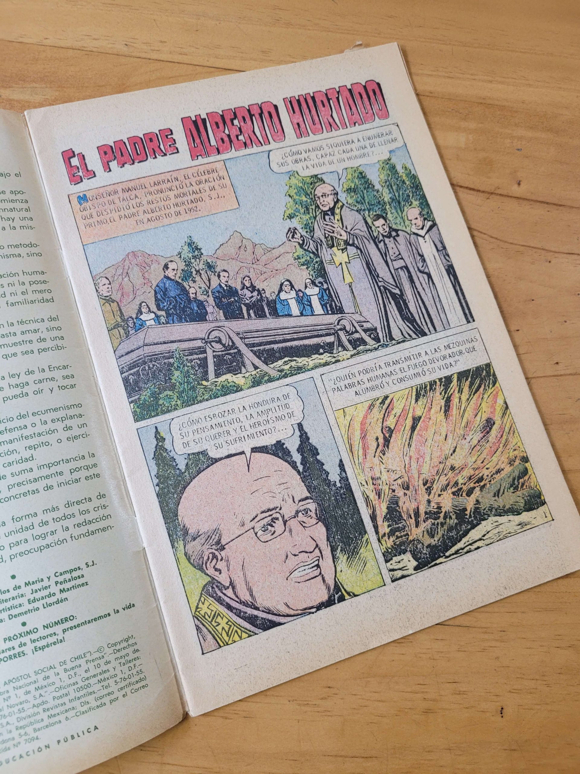 Revista VIDAS EJEMPLARES años 60s -Padre Hurtado-