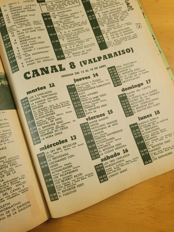 Pack revista ECRAN TV años 60s (x4)