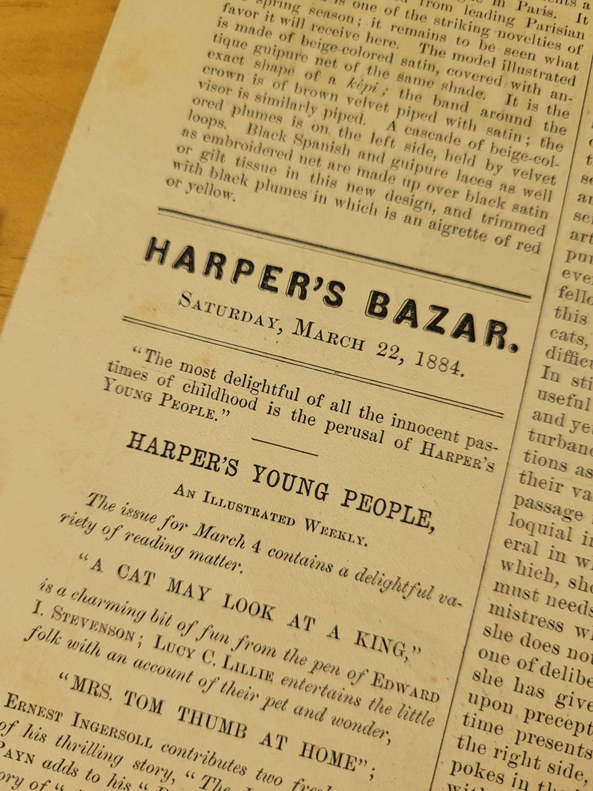 Pack revistas HARPER´S BAZAR de 1886 (x3)