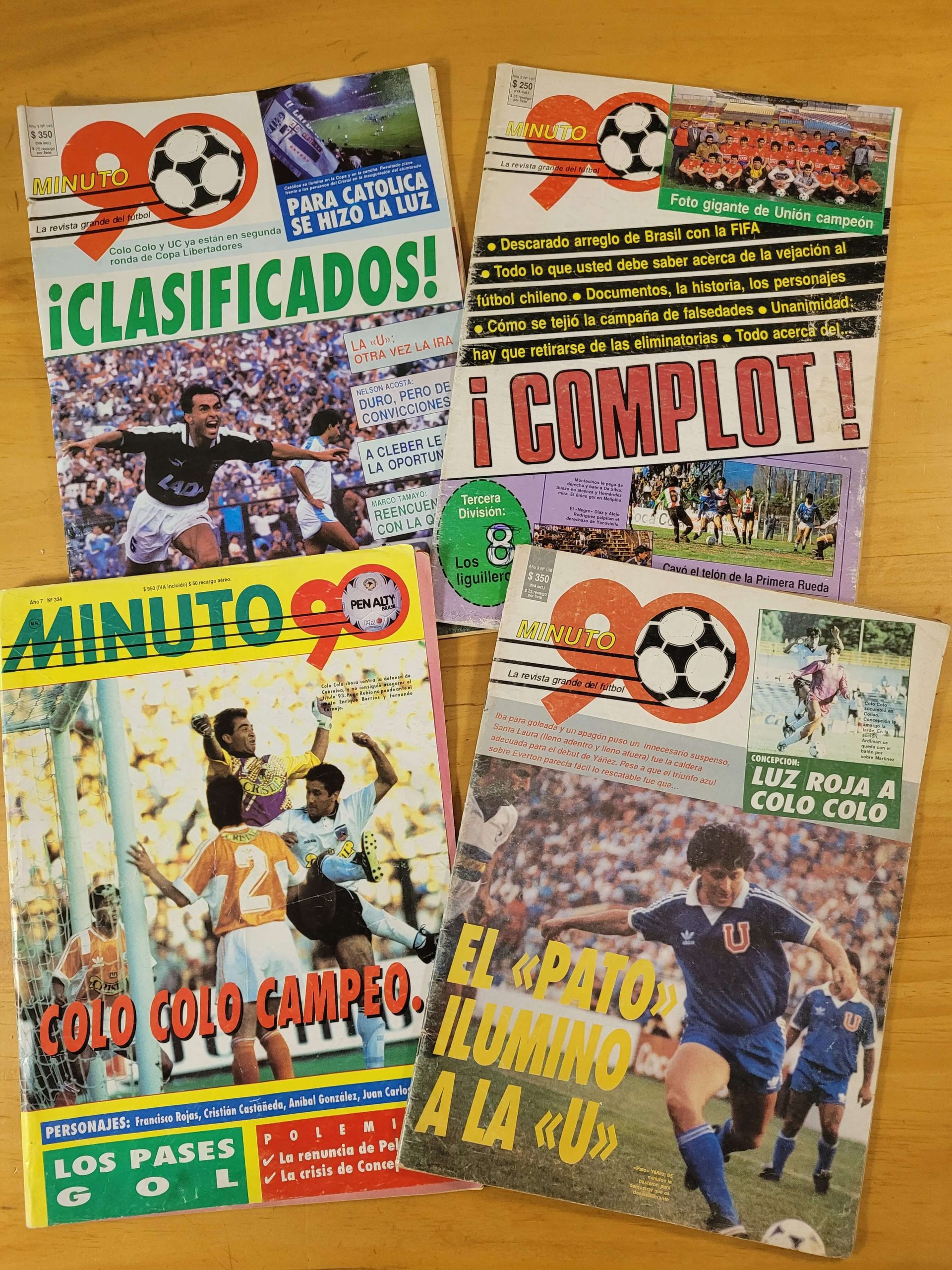 Pack revista MINUTO 90´ (x4)