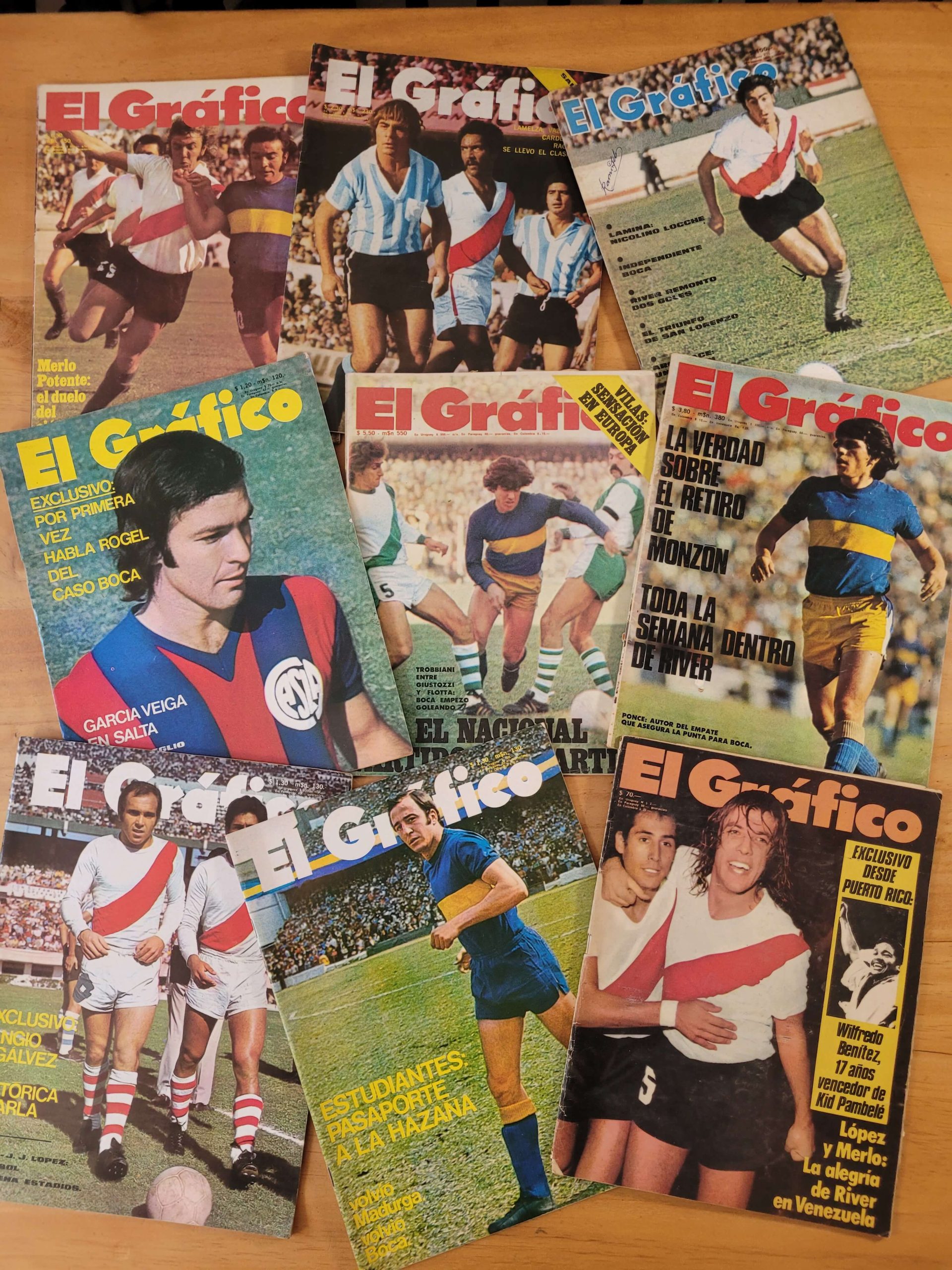 Pack EL GRAFICO -Argentina- años 70s (x9)