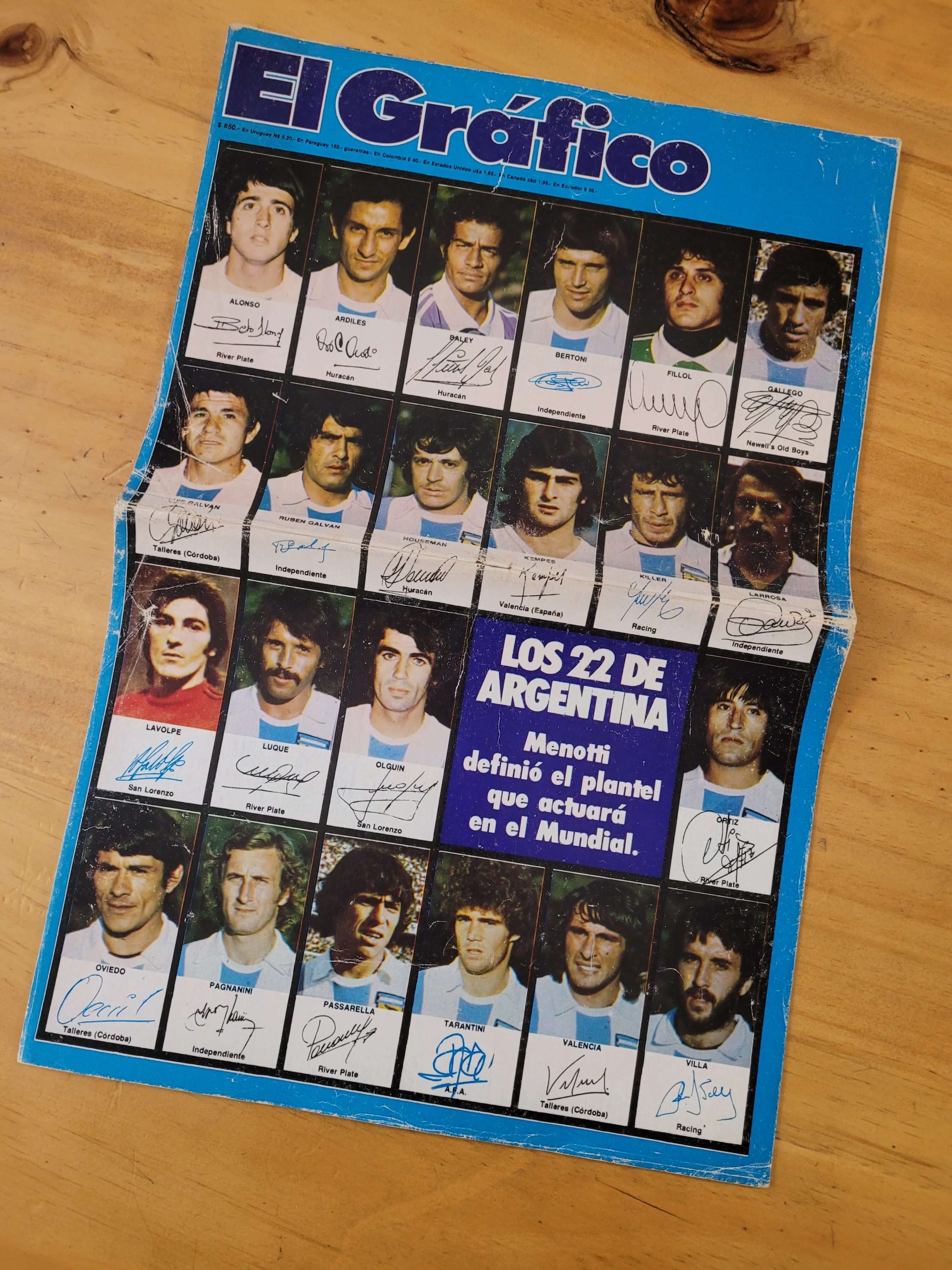 Revista EL GRAFICO (Arg) -Última edición antes del comienzo del mundial de 1978-