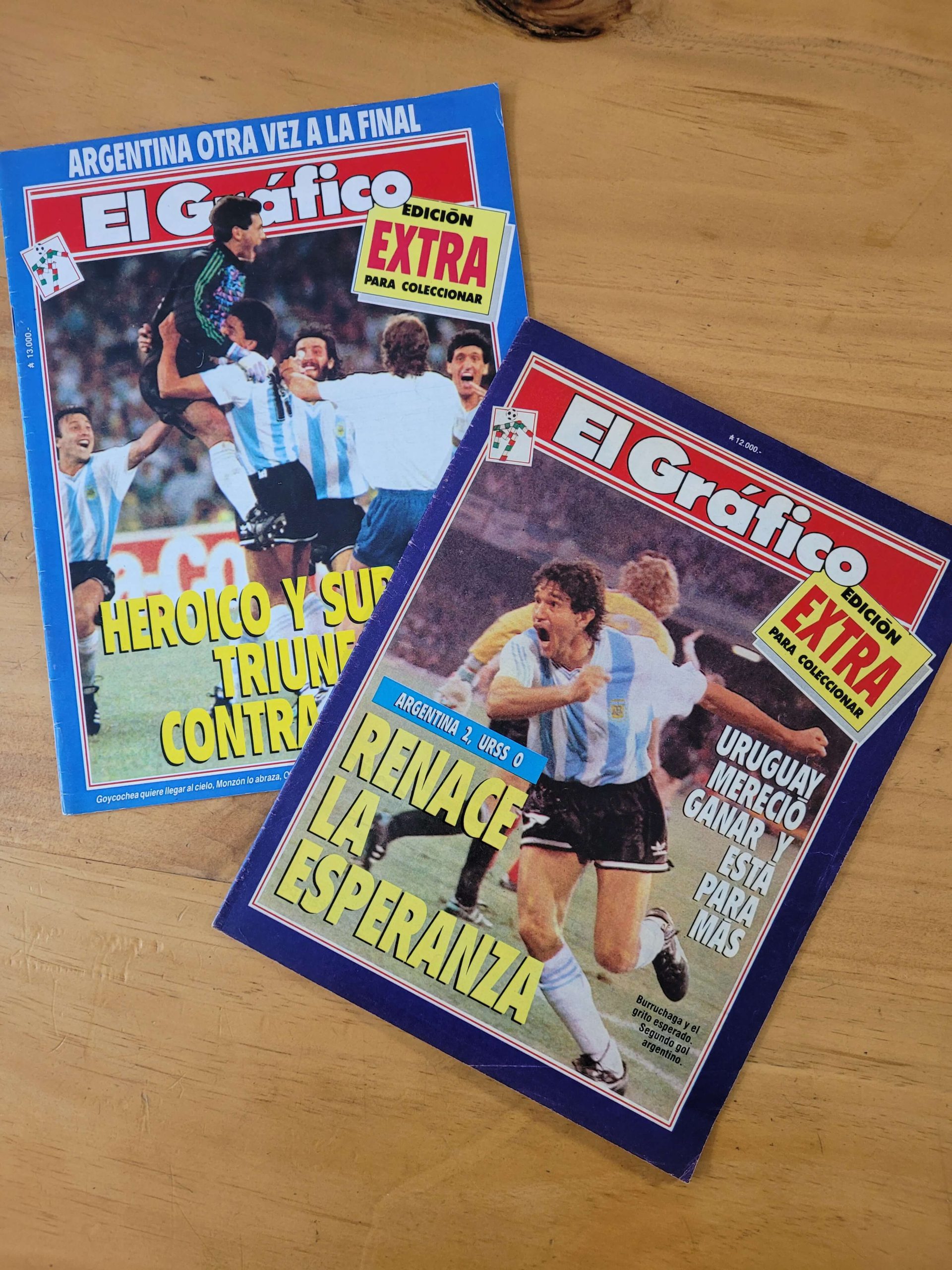 Pack EL GRAFICO Argentina -Ediciones especiales de la selección Argentina en Italia 90-