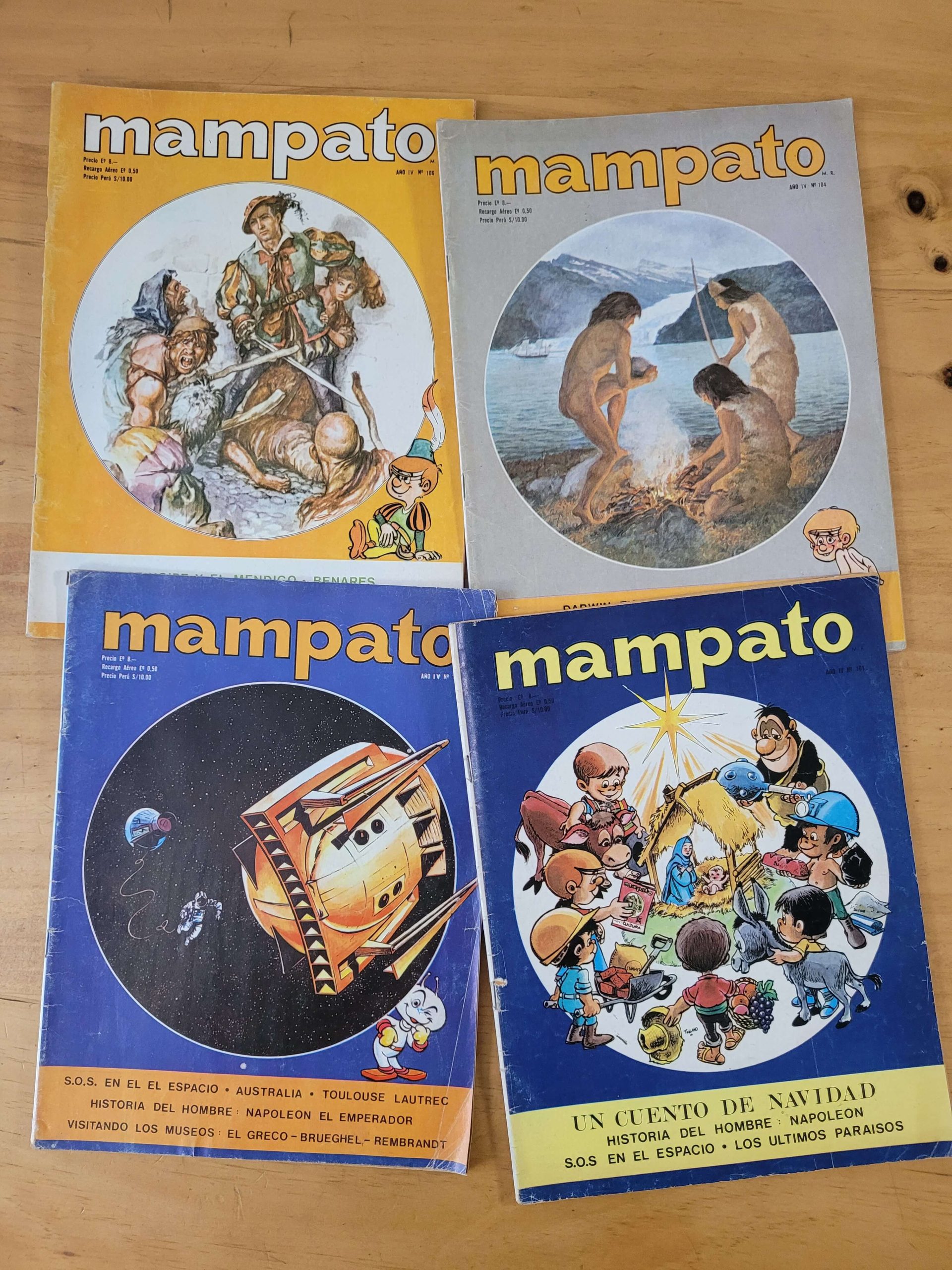 Pack revista Mampato años 70s (x4)