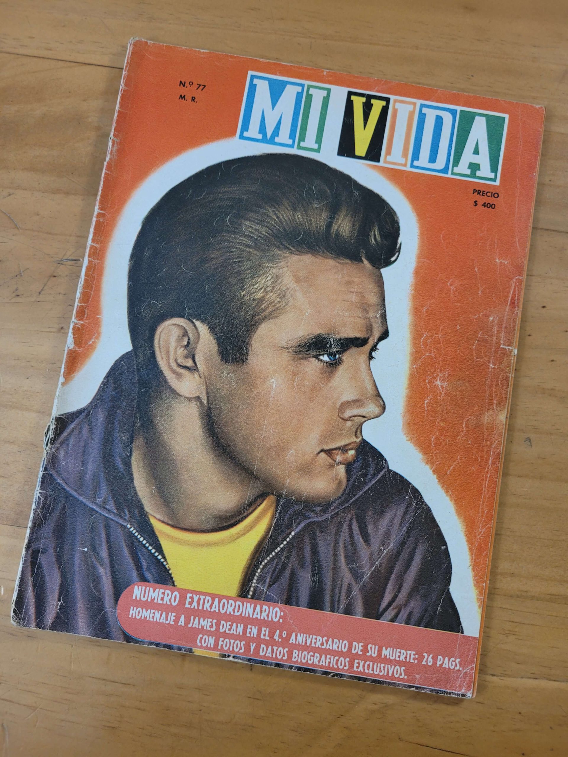 Revista MI VIDA n°77 -Especial 4to aniversario del fallecimiento de James Dean- (1959)