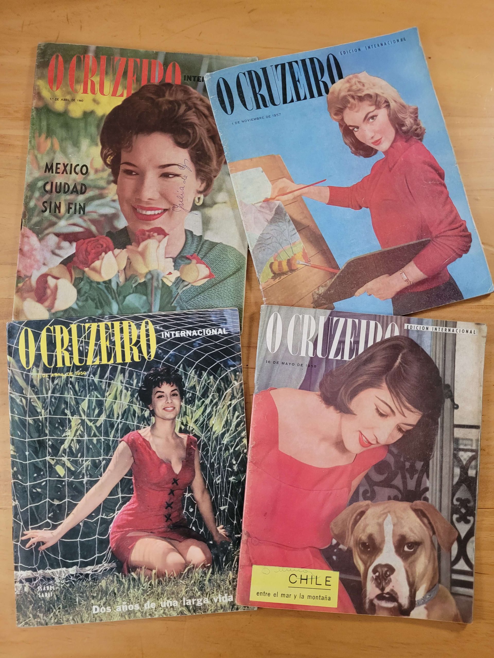 Pack revista O CRUZEIRO, años 50s (x4)