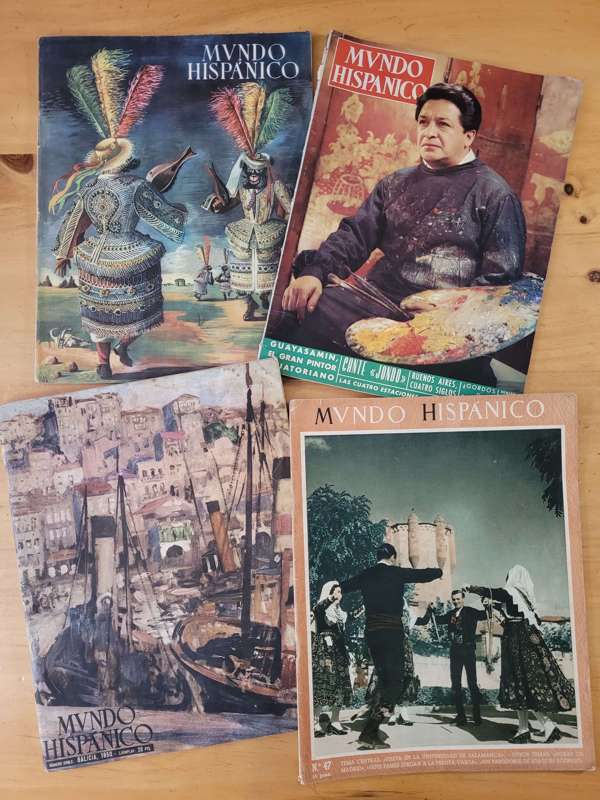 Pack revistas MUNDO HISPANICO, años 50s (x4)