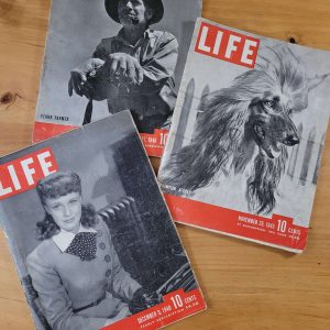 Pack revista LIFE años 40s -En inglés- (x3)