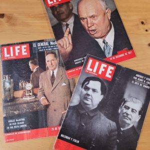 Pack revista LIFE -Personalidades guerra fría- años 50s (x3)