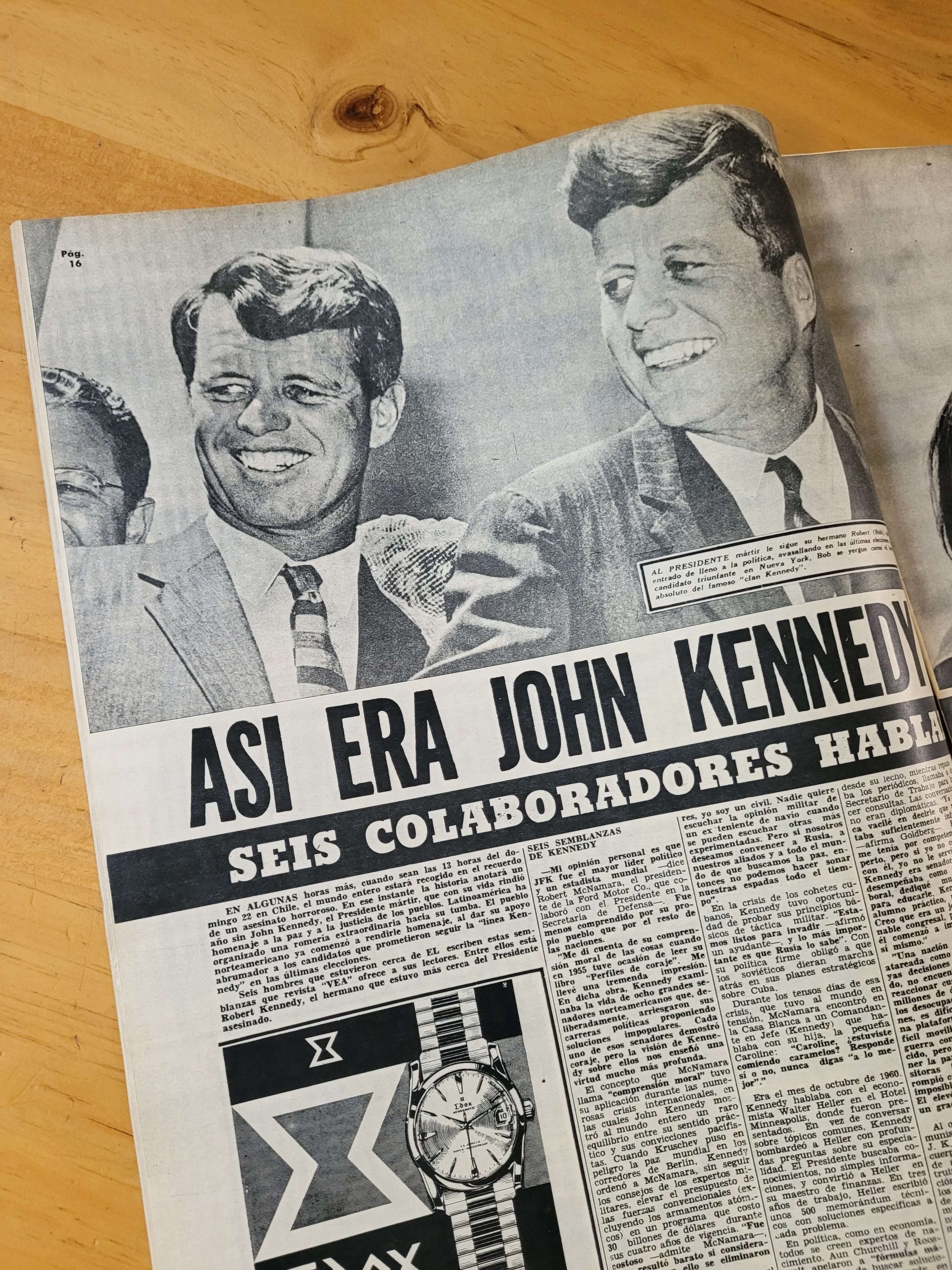 Revista VEA nº1334 -Especial un año del asesinato de JFK- (1964)