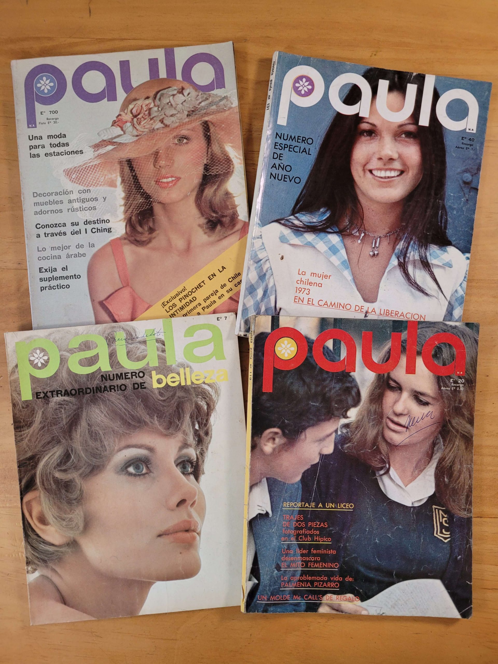 Pack n°1 revistas PAULA, años 70s (x4)