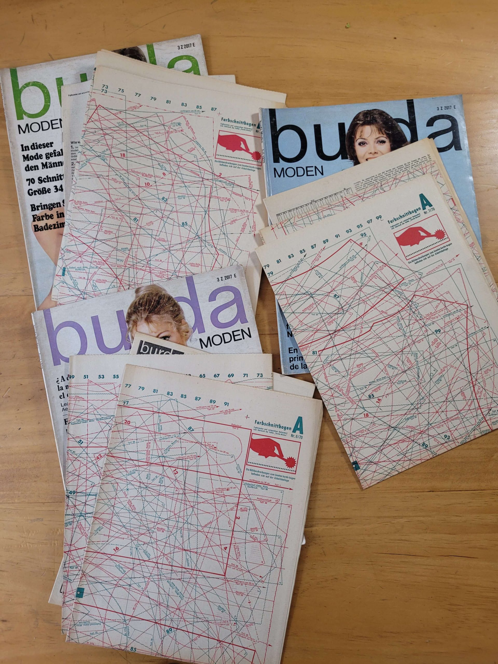 Pack BURDA años 70s (x3)