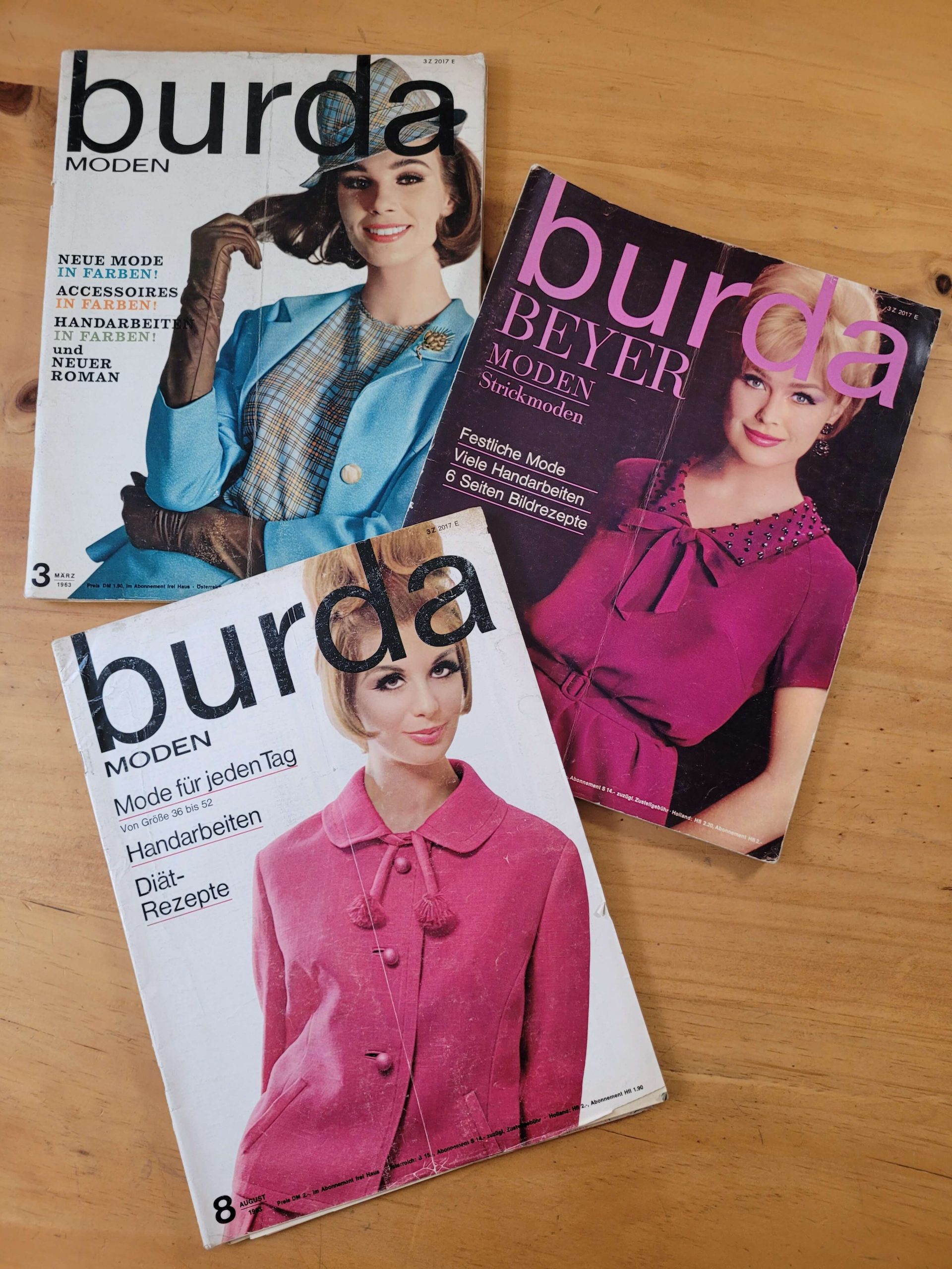 Pack BURDA años 60s (x3)