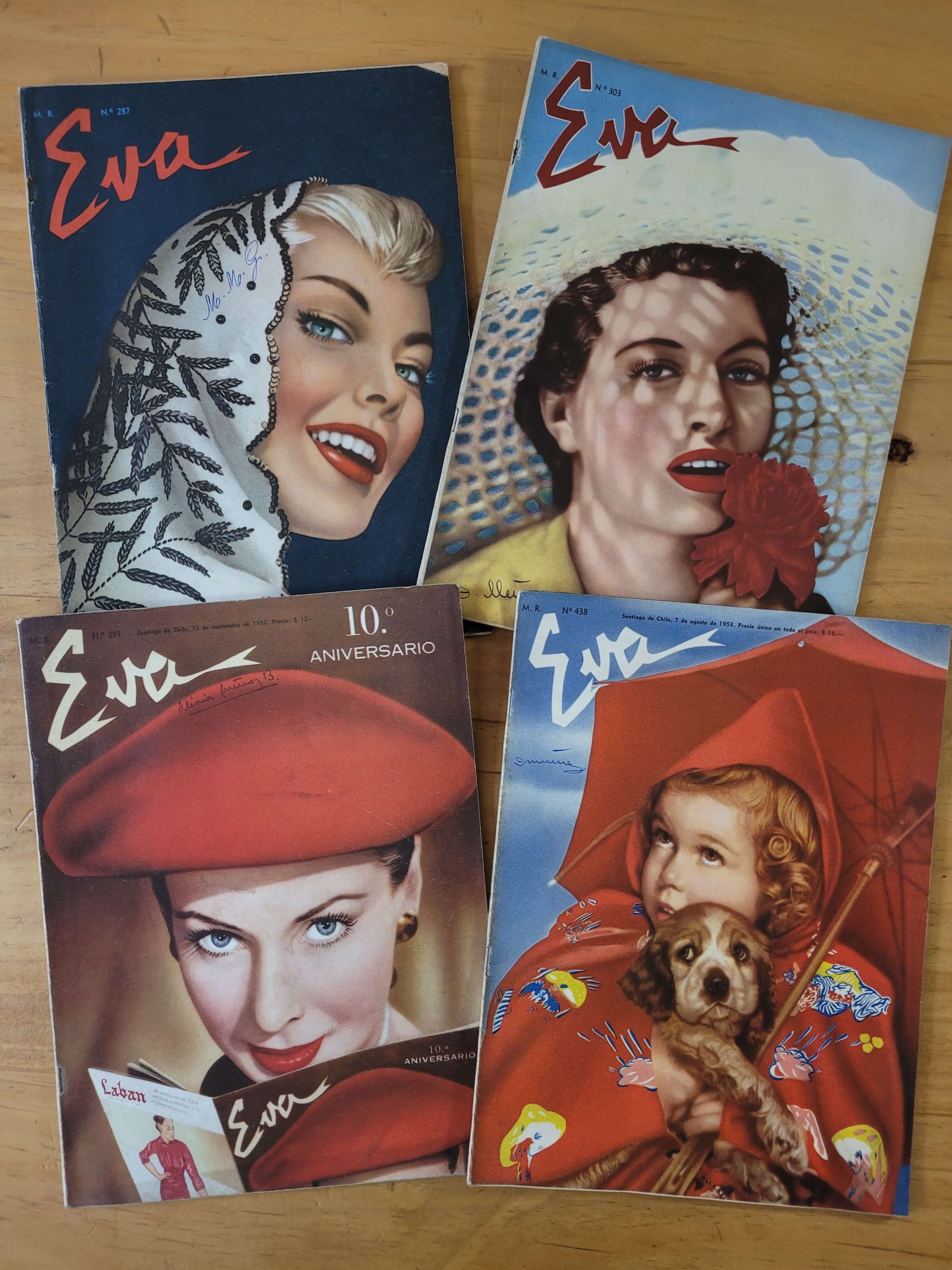 Pack n°2 revistas EVA años 50s (x4)