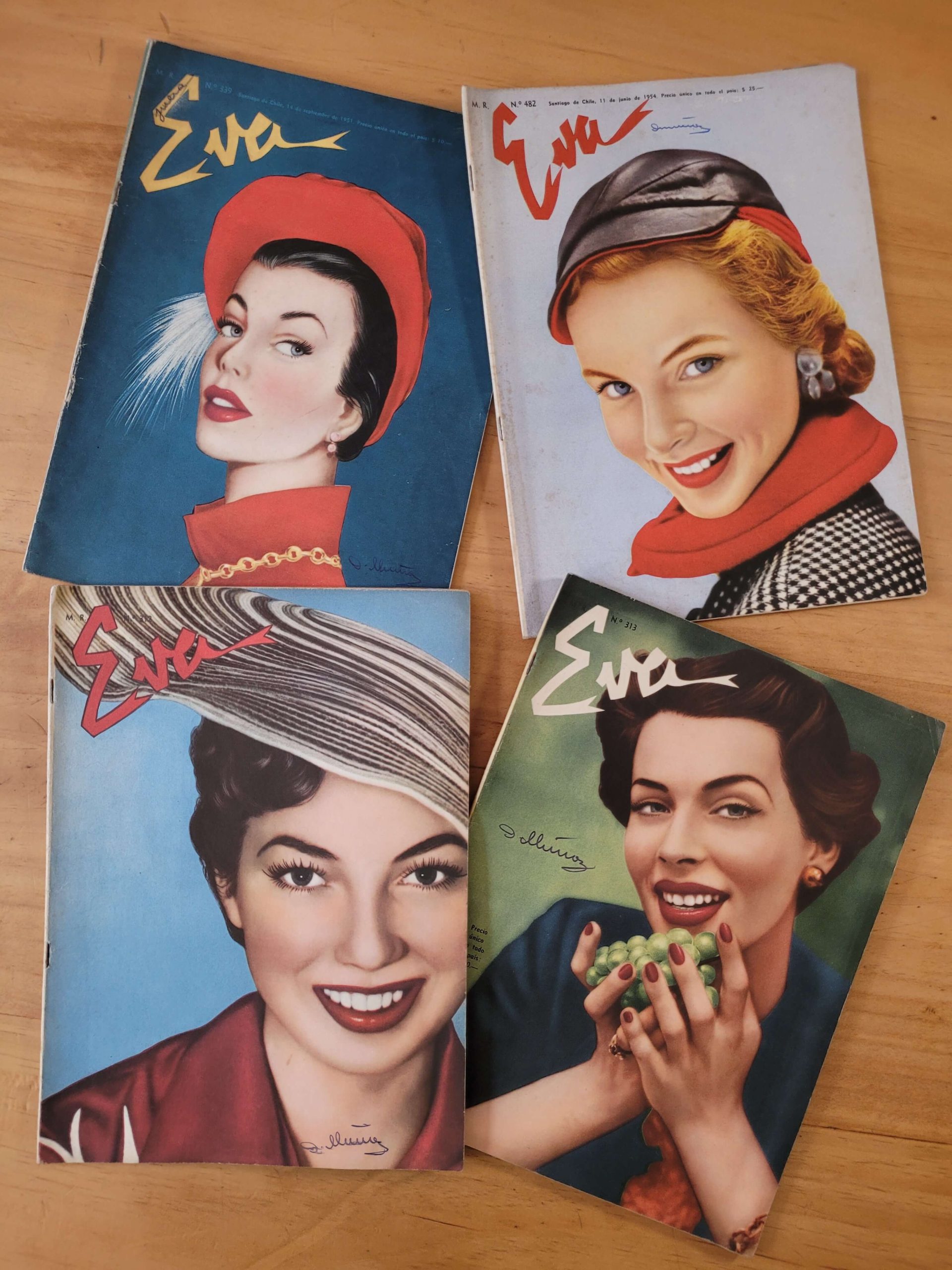 Pack n°1 revistas EVA años 50s (x4)