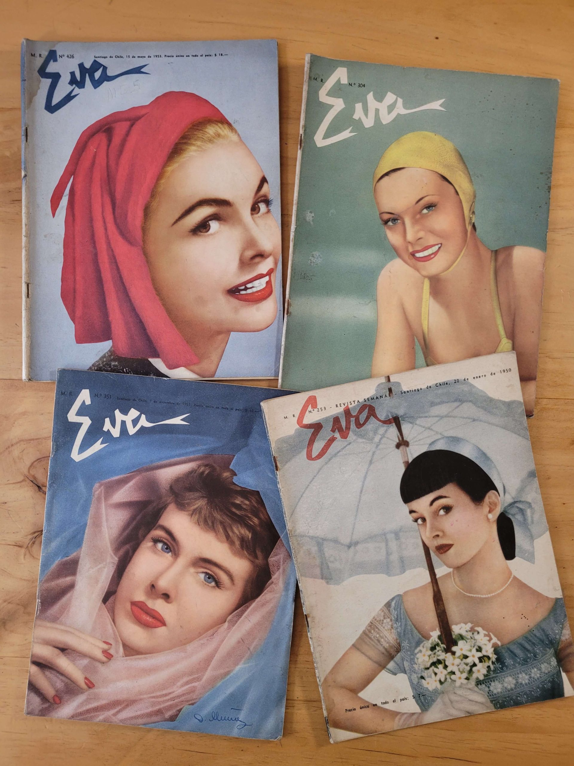 Pack n°3 revistas EVA años 50s (x4)