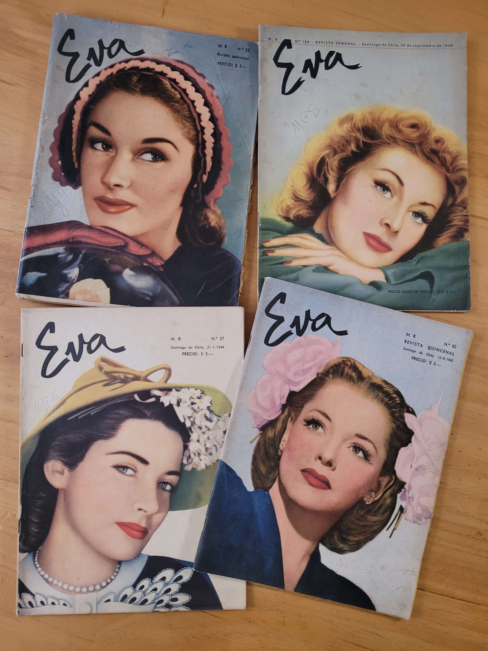 Pack n°2 revistas EVA años 40s (x4)