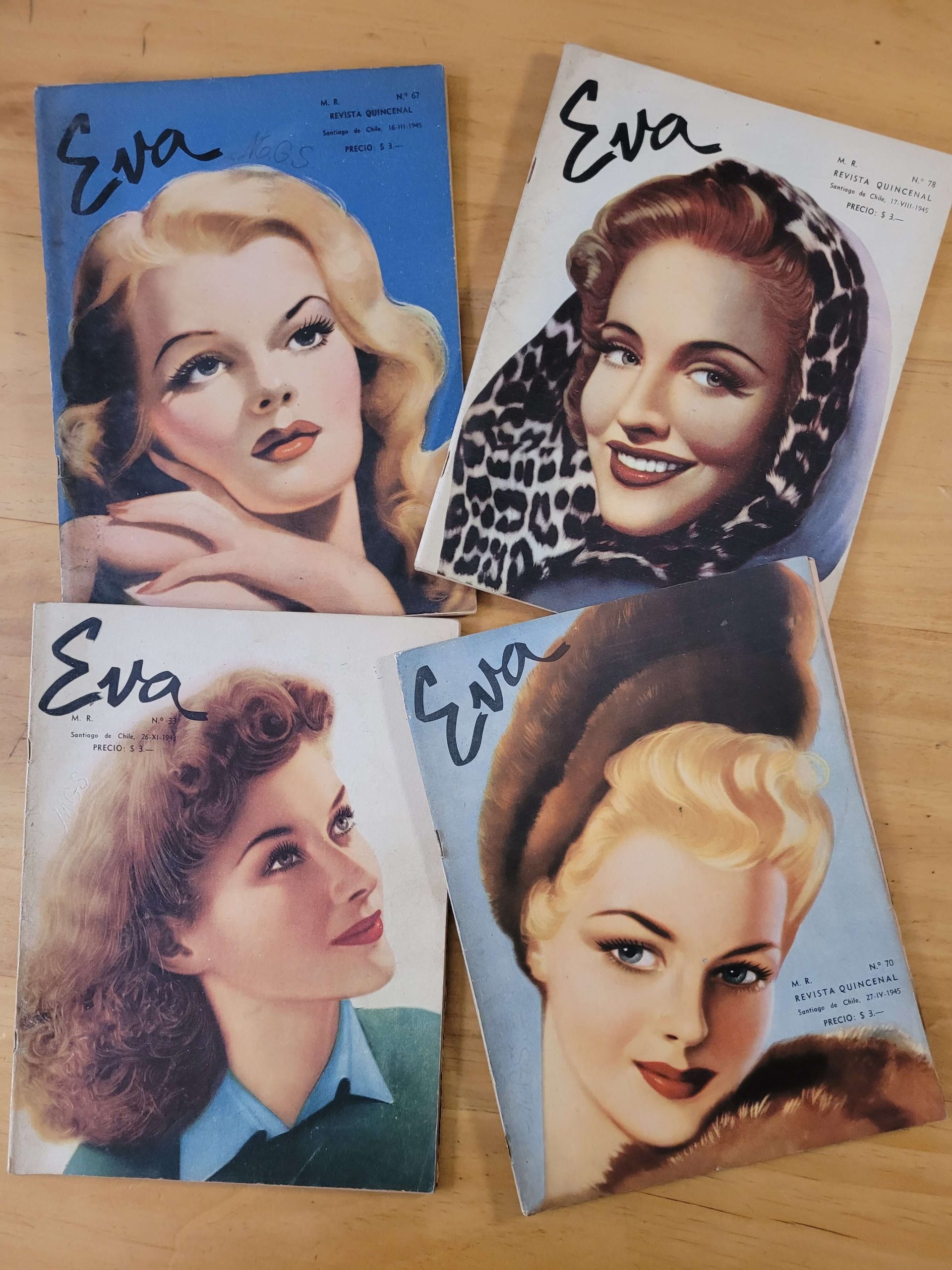 Pack n°3 revistas EVA años 40s (x4)