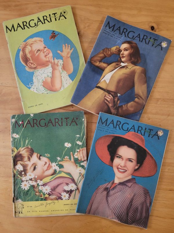 Pack revistas MARGARITA años 40s -Moda y mujer- (x4)