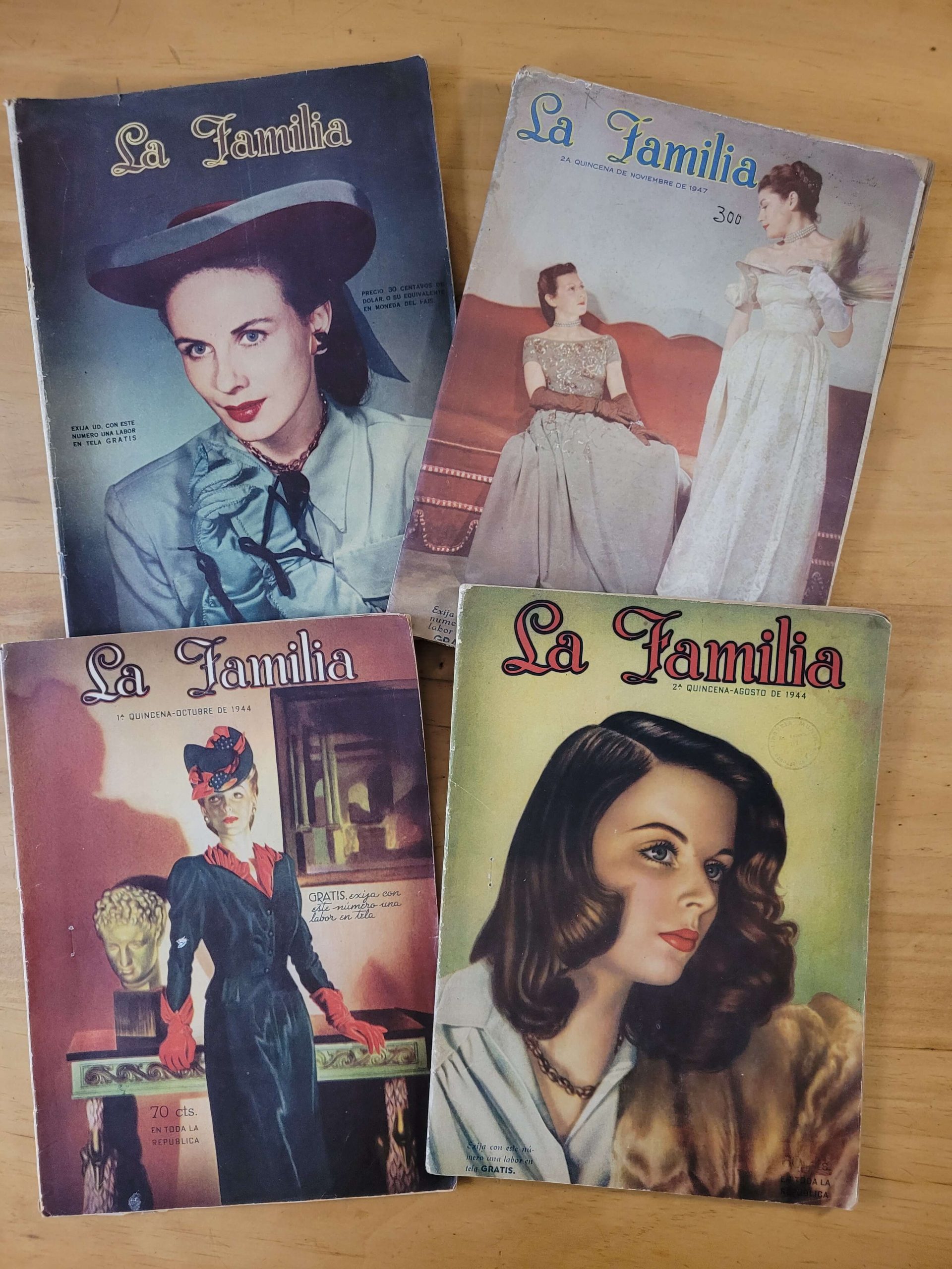 Pack n°3 revistas La Familia años 40s (x4)