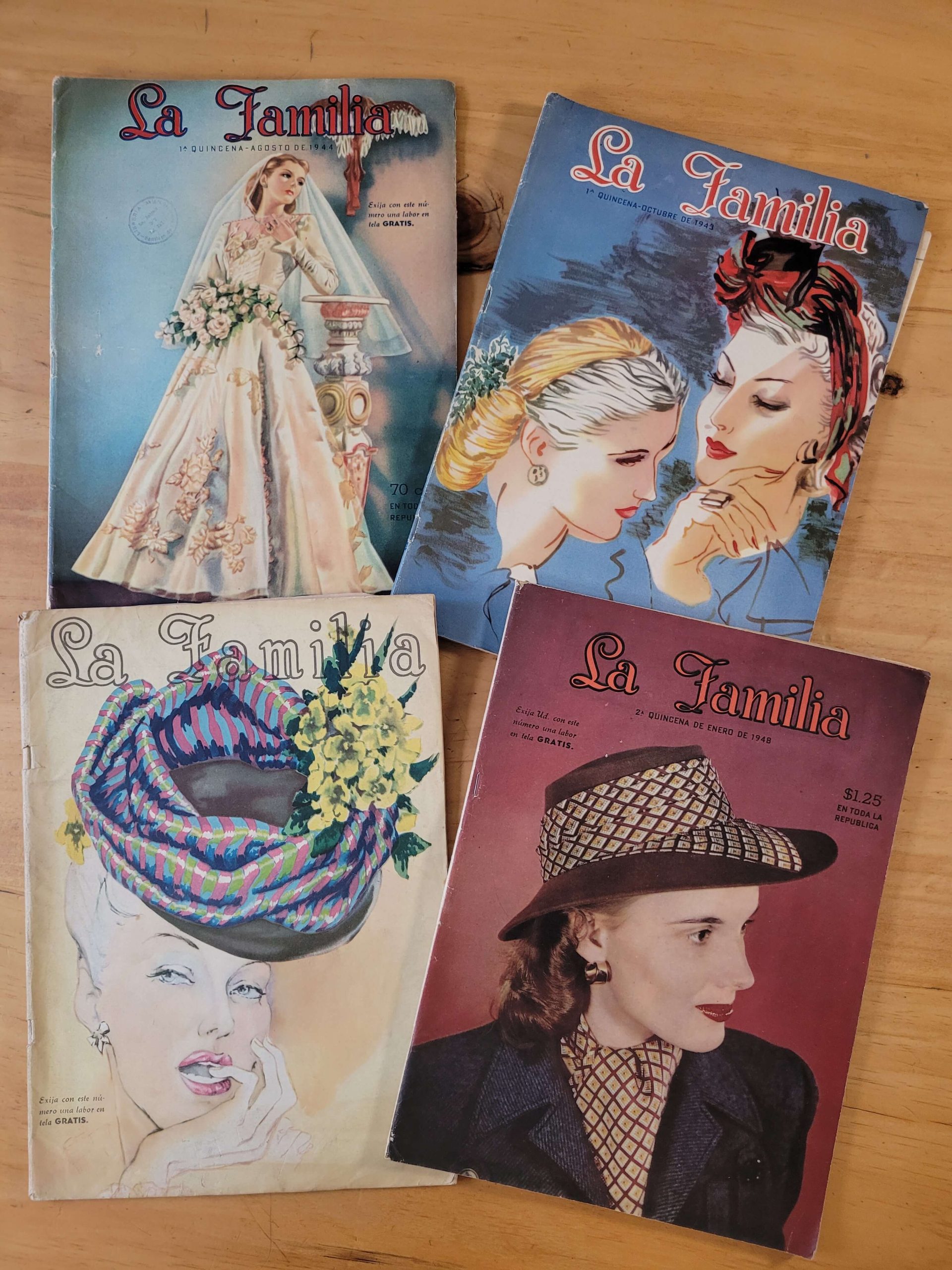 Pack n°2 revistas La Familia años 40s (x4)