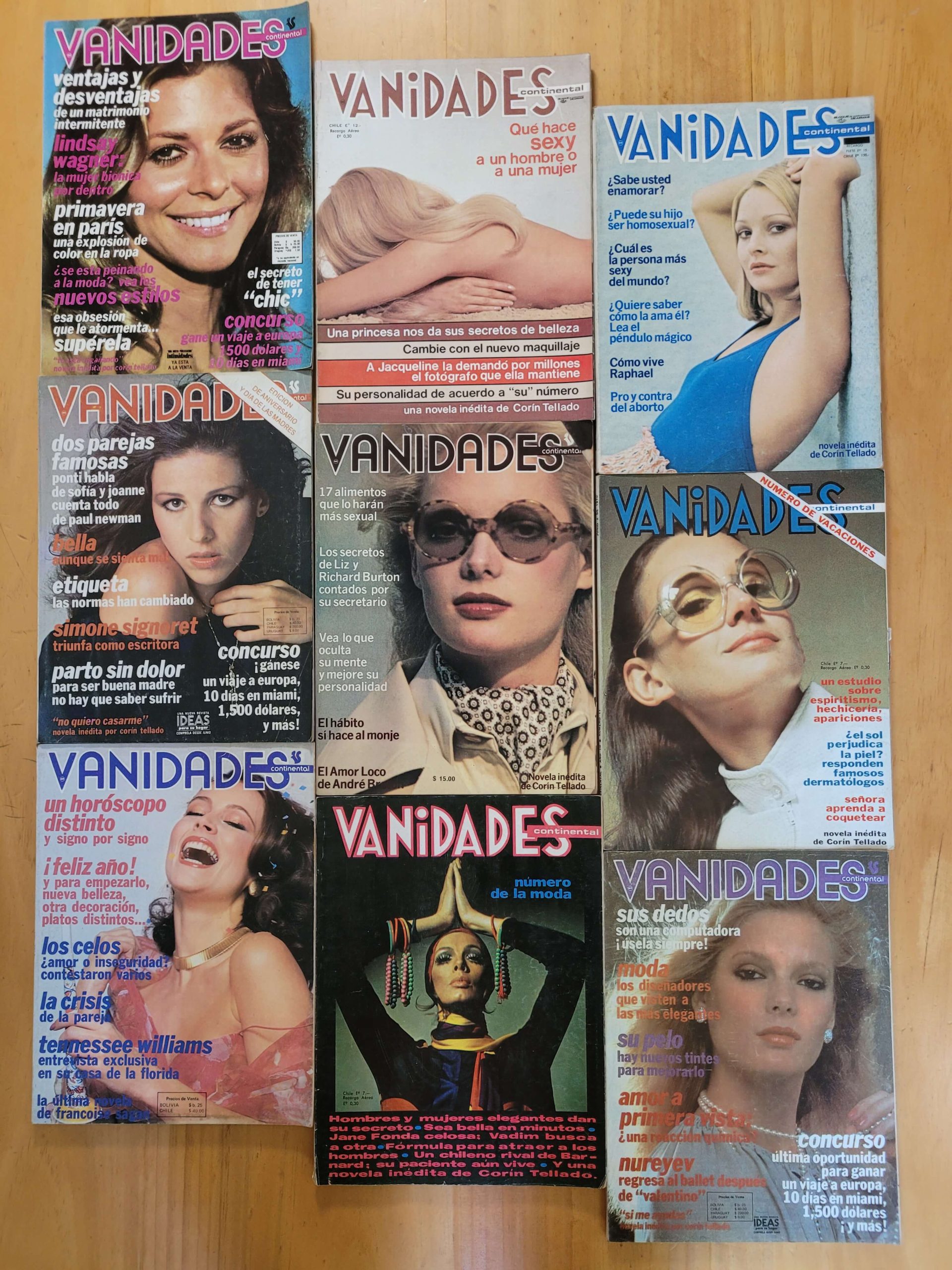 Pack n°2 VANIDADES años 70s (x9)