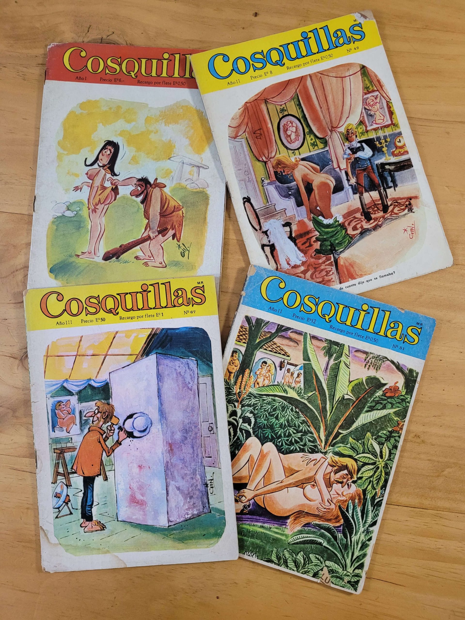 Pack n°2 revista COSQUILLAS años 70s (x4)