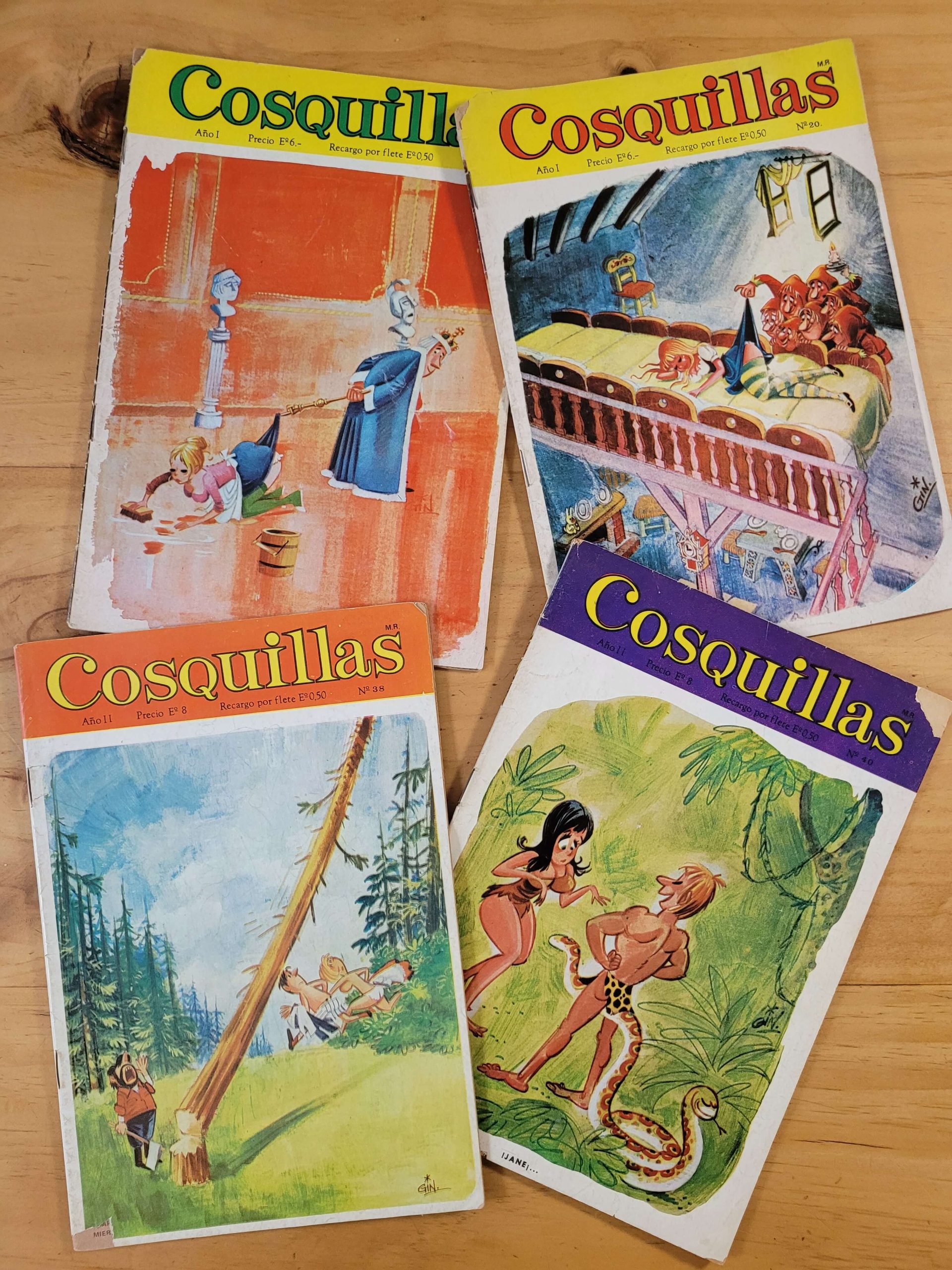 Pack n°1 revista COSQUILLAS años 70s (x4)