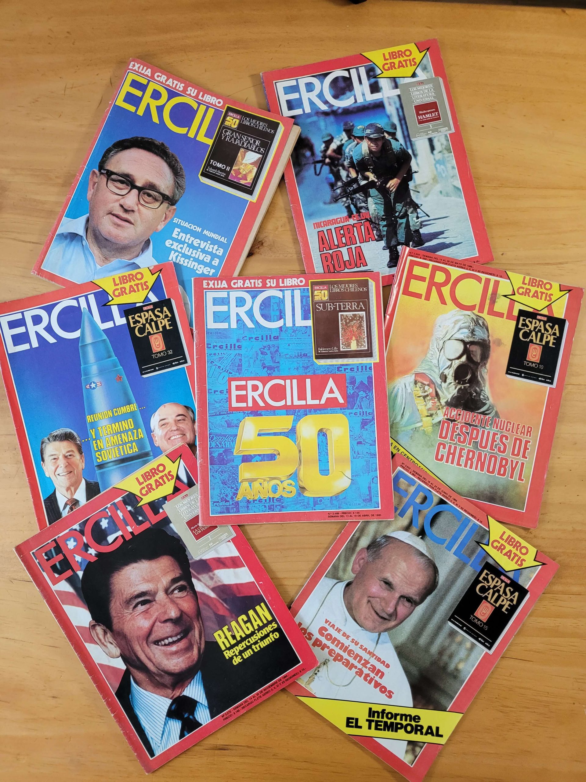 Pack revista ERCILLA -Momentos especiales de los 80s- (x7)