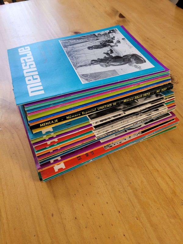 Colección revistas MENSAJE 1970-1971-1972 y 1973 (27 revistas)