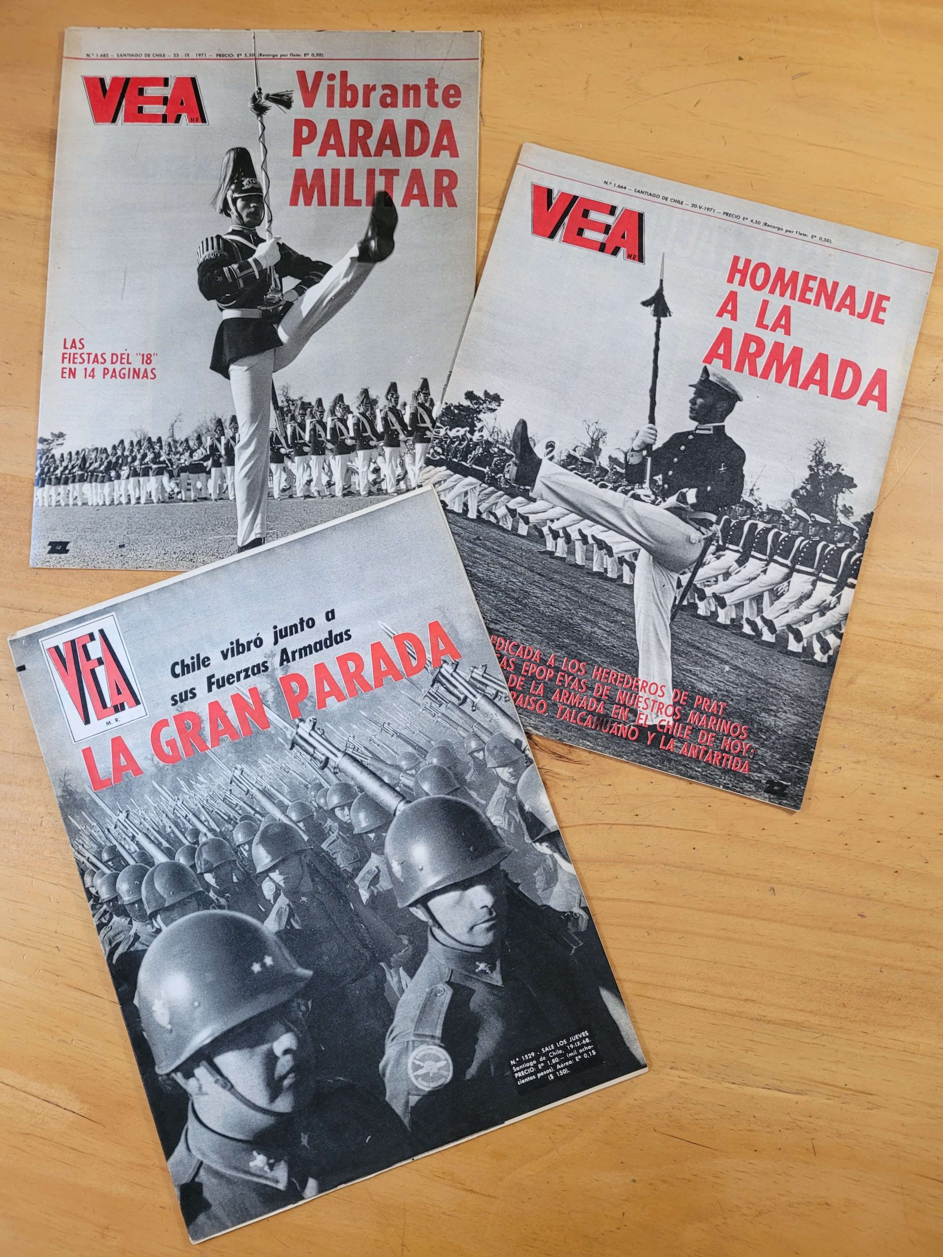 Pack revista VEA años 60s -Paradas militares- (x4)