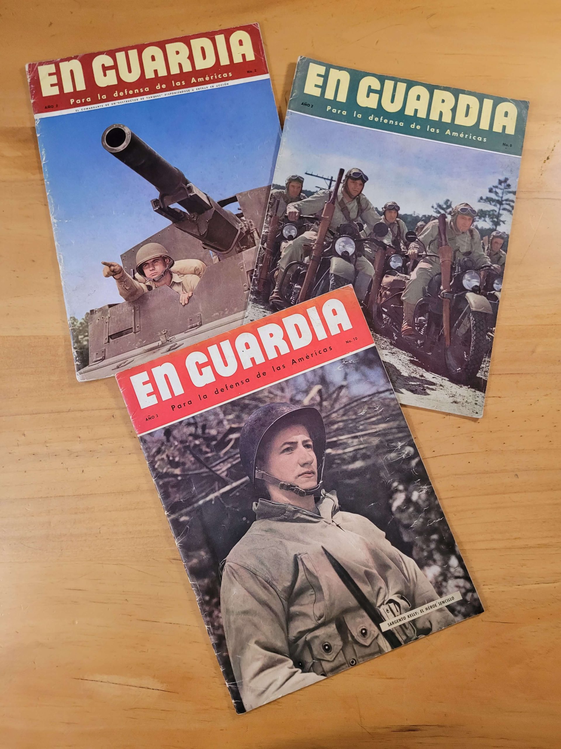 (1941 – 1943) Revista EN GUARDIA, por la defensa de América (x3)