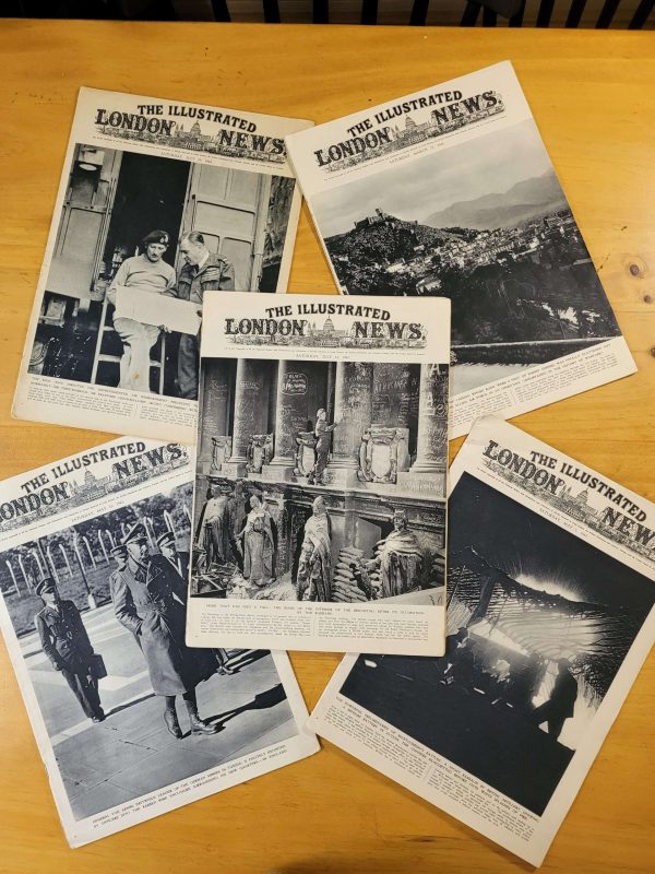 Pack revista THE ILLUSTRATED LONDON NEWS, principios años 40s (x5)