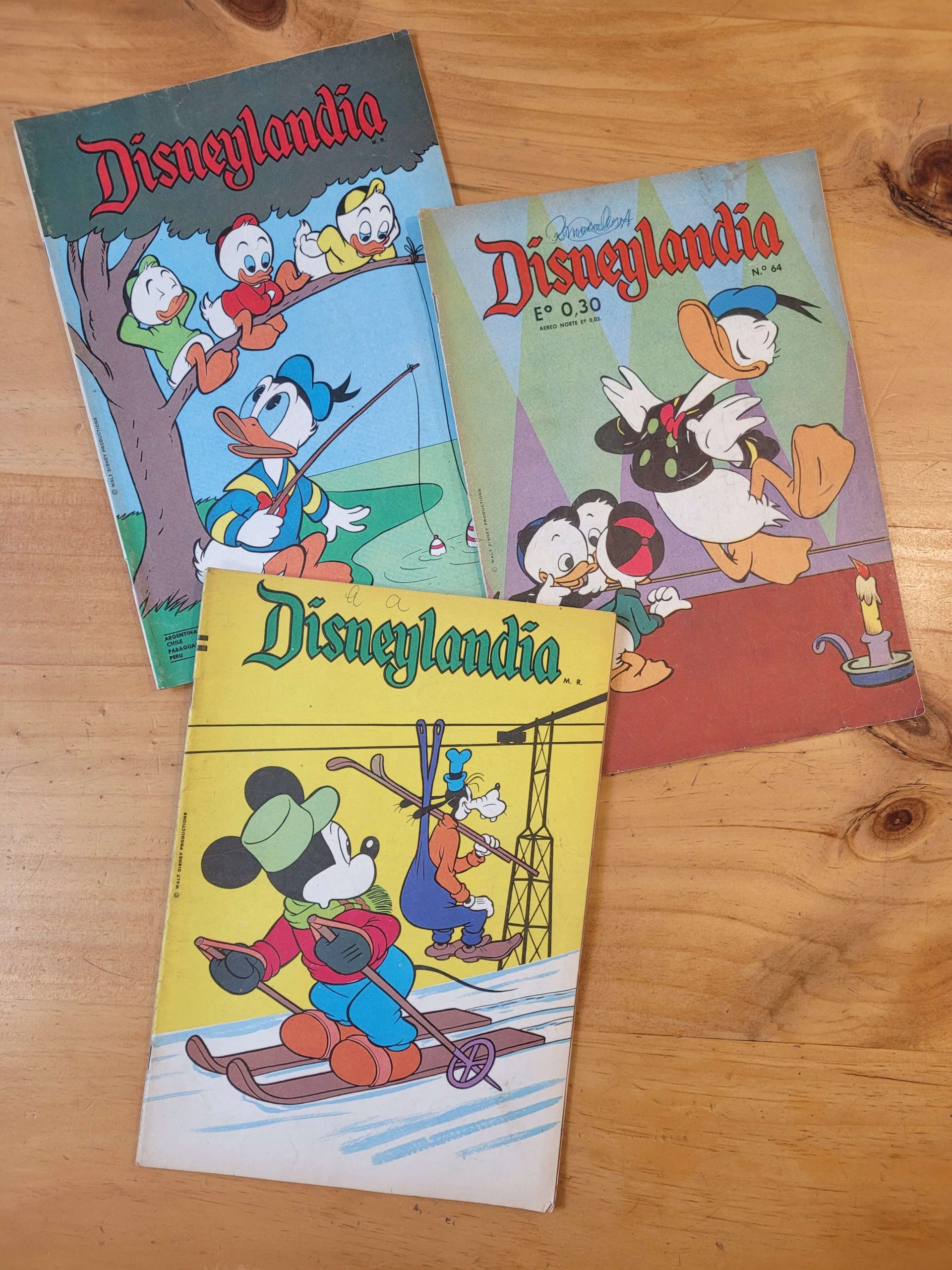 Pack n°2 revista DISNEYLANDYA años 60s (x3)