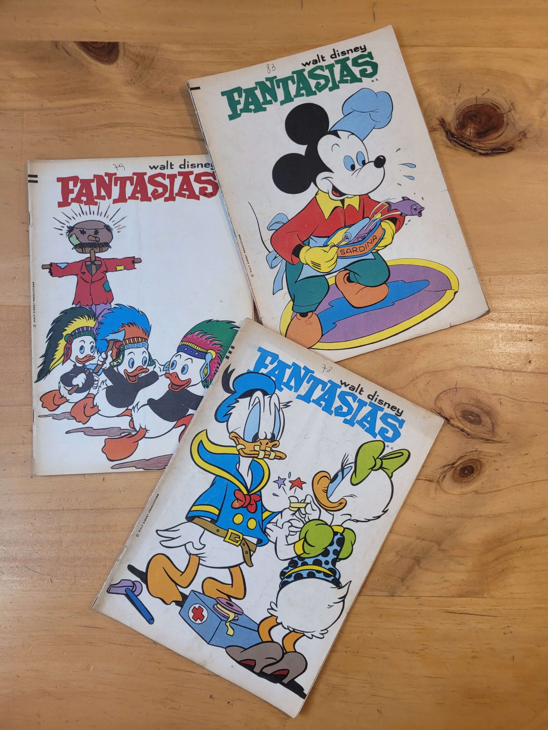 Pack n°2 FANTASIAS de Walt Disney, años 60s (x4)