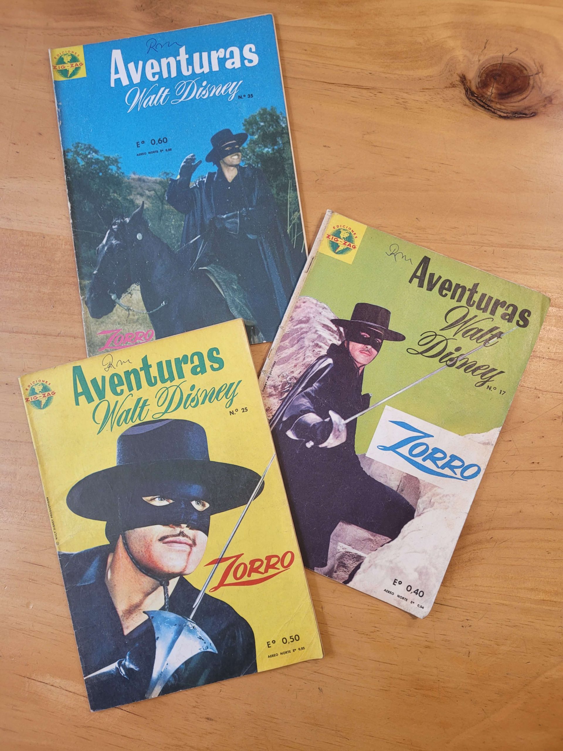 Pack n°1 revista EL ZORRO años 60s (x3)