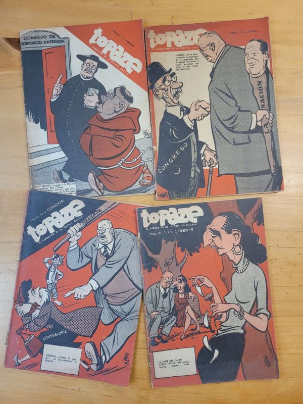 Pack n°2 revista TOPAZE años 50s (x4)