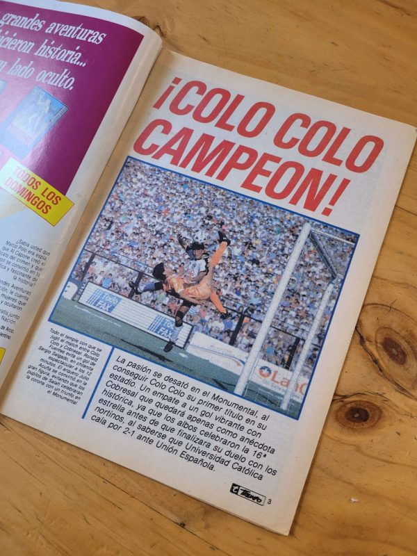 Revista TRIUNFO -Colo Colo campeón 1989-