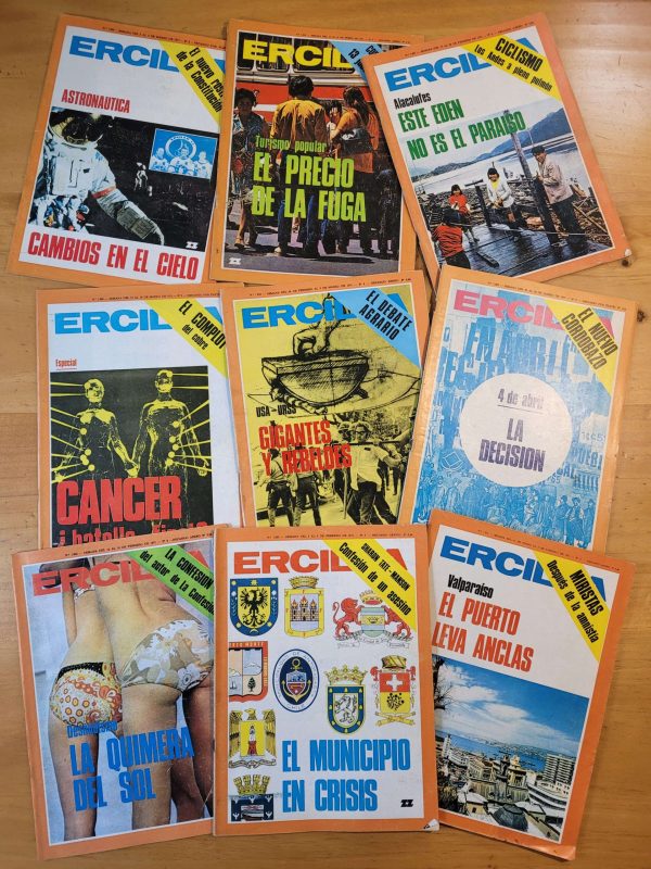 Pack Revista ERCILLA, -Periodo Unidad Popular- (x9)