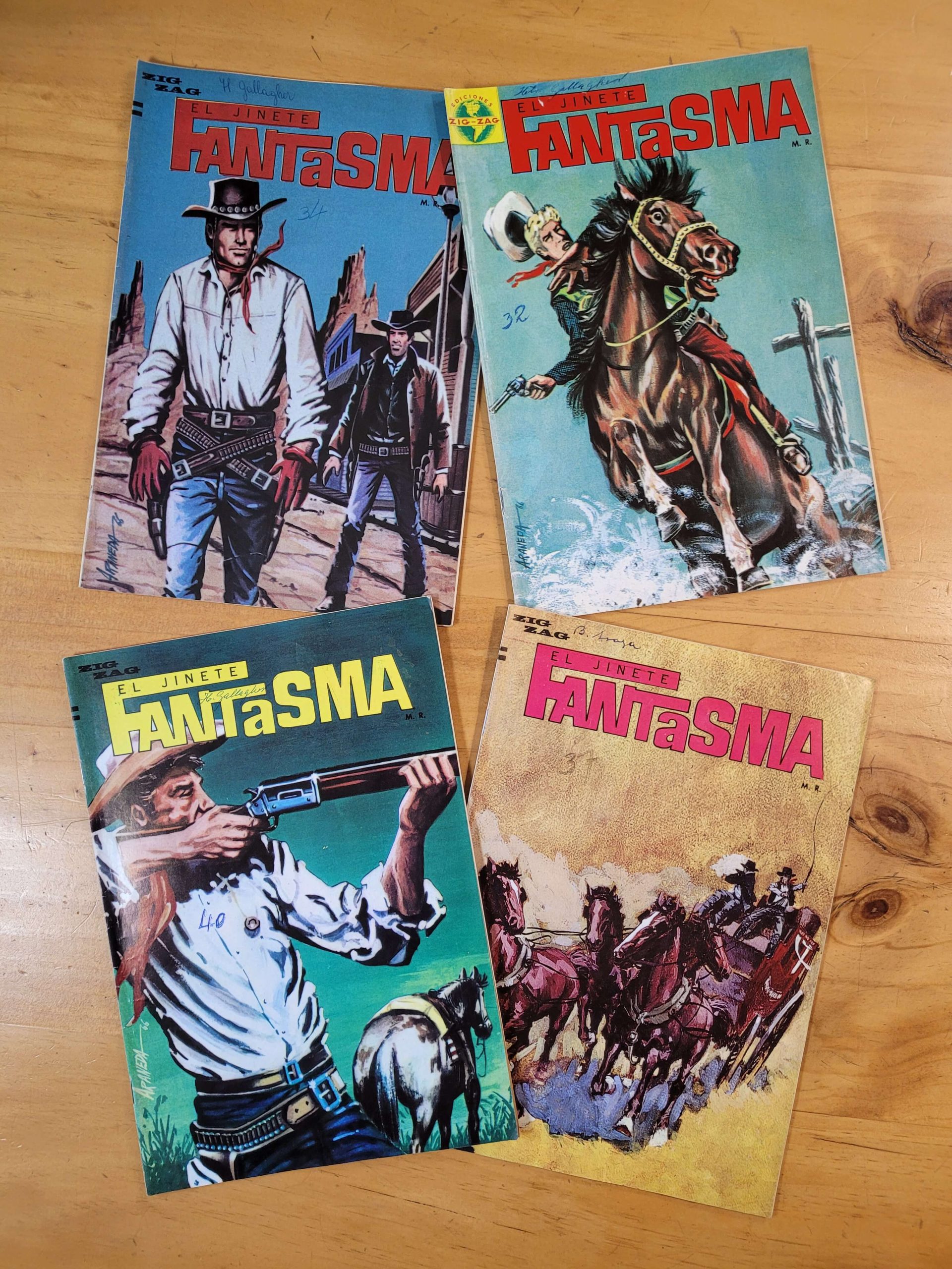 Pack revista EL JINETE FANTASMA, años 60s (x4)