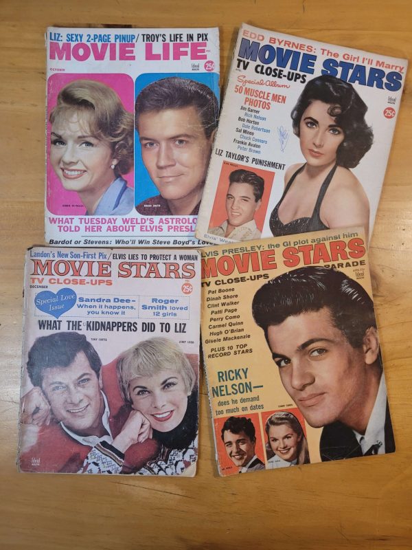 Pack Era dorada de HOLLYWOOD -Revistas MOVIE LIFE y MOVIE STARS- (x4)