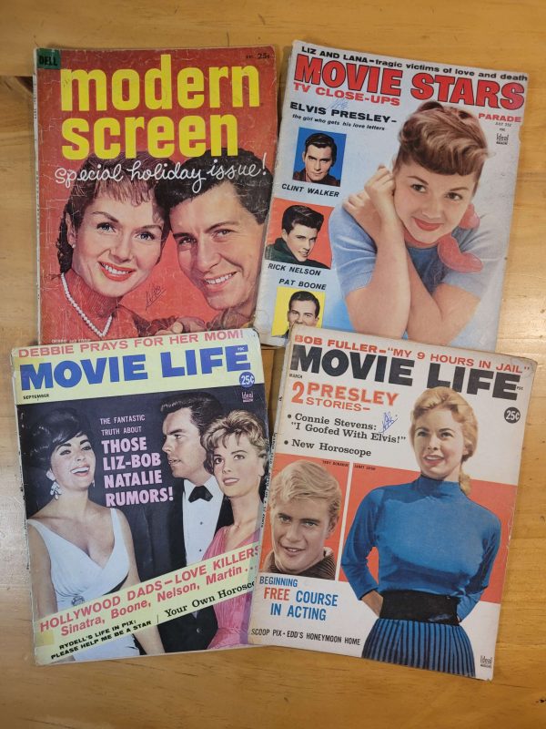 Pack era dorada de HOLLYWOOD -Revistas MOVIE LIFE y MOVIE STARS- (x4)