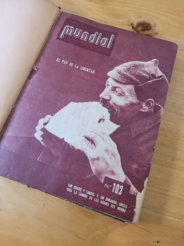 Empaste revista MUNDIAL -Uruguay- 1945 y 1946 (17 revistas)