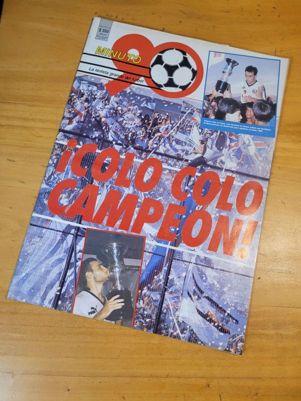 Revista MINUTO 90 -Colo Colo campeón 1989-