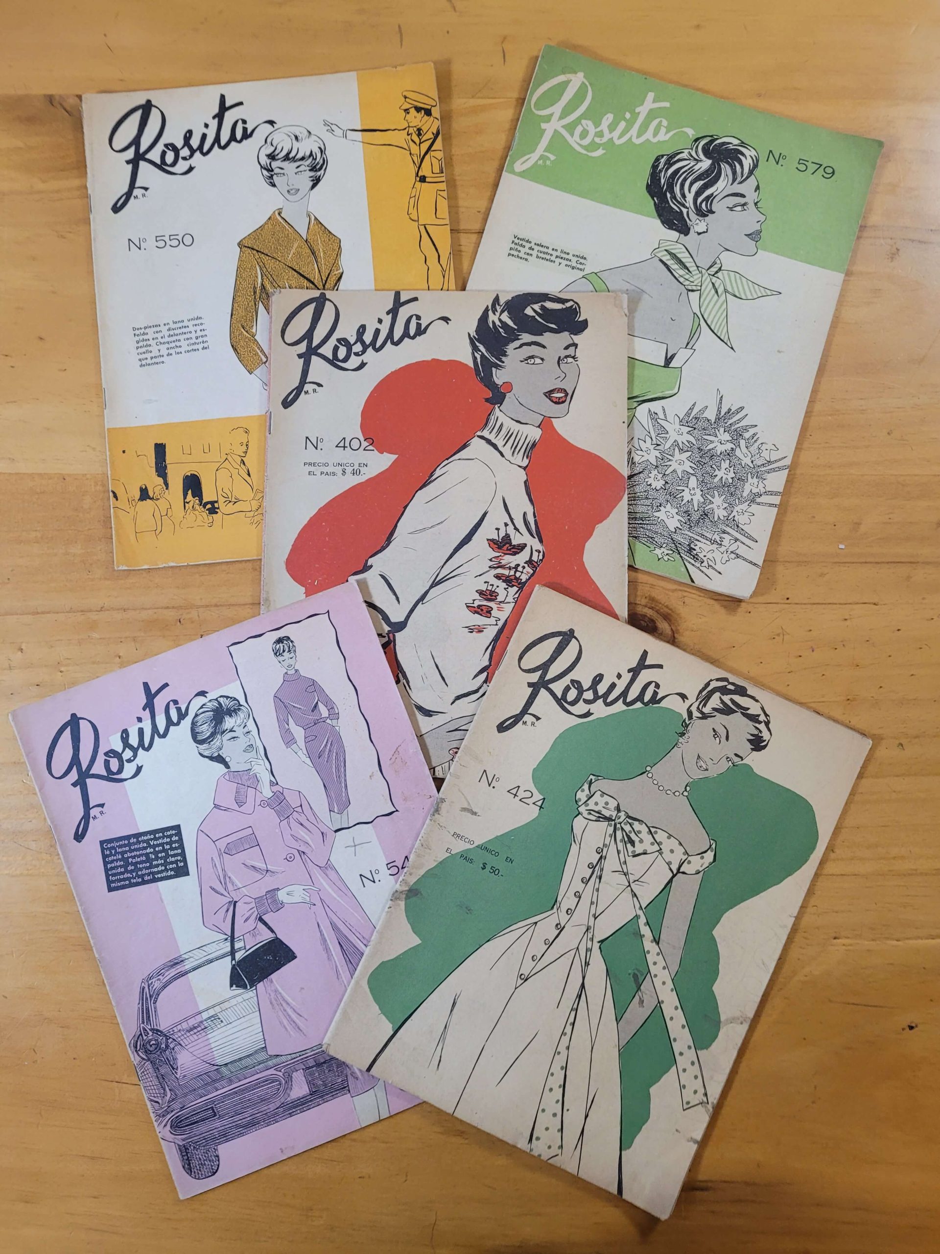 Pack n°4 ROSITA años 50s (x5)