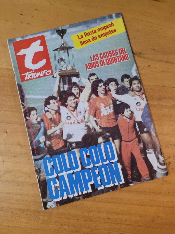 Revista TRIUNFO -Colo Colo campeón Copa Chile 1988-