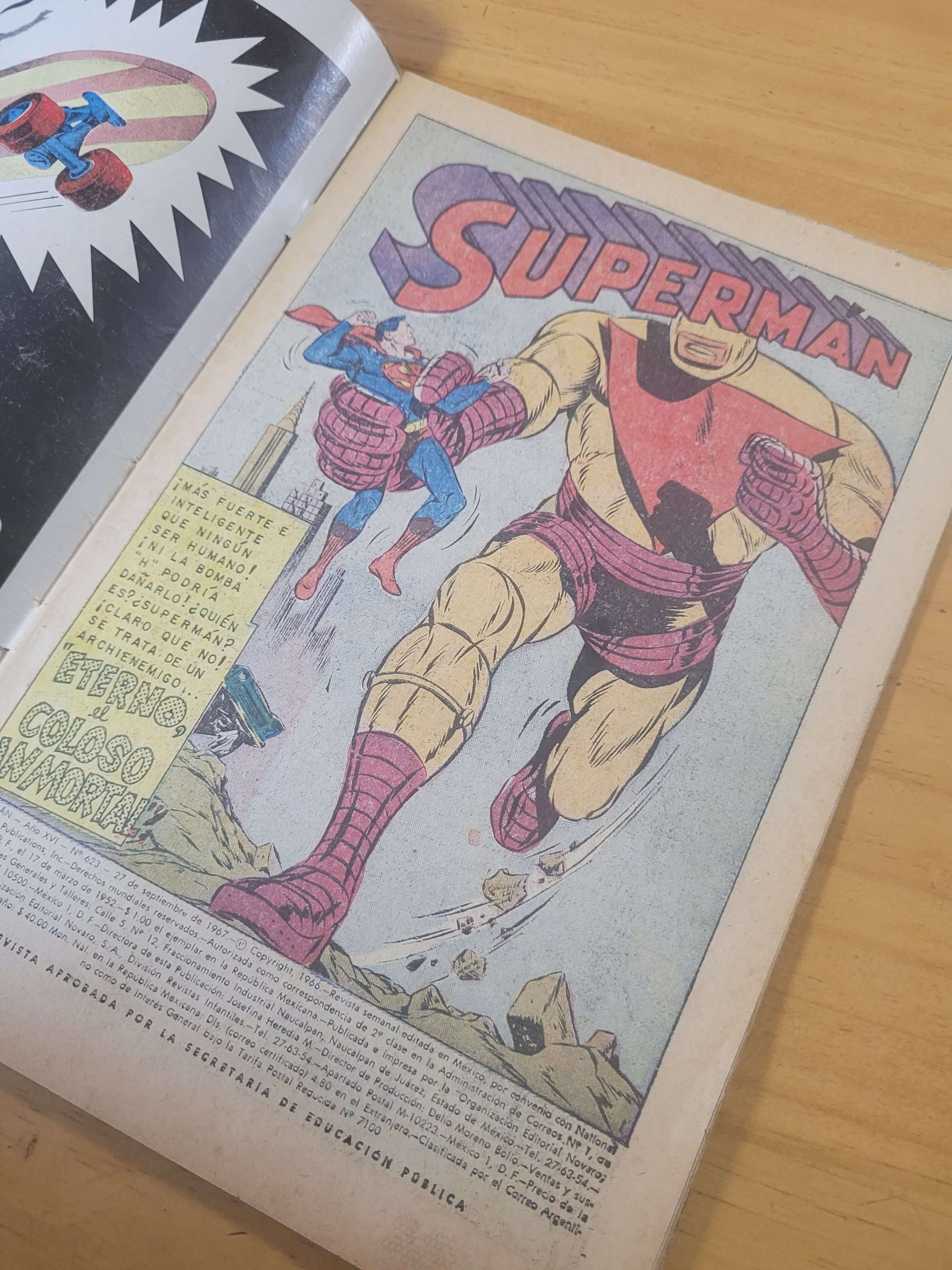 Revista SUPERMAN n°623 (1967)